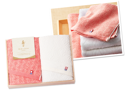 寿々　今治　木箱入りフェイスタオル2Pセット