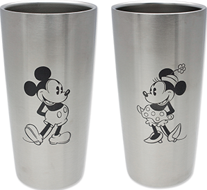 ディズニー　WD　ステンレス真空タンブラーセットS2（ミッキー＆ミニー）　440ml