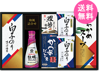 キッコーマンしょうゆ＆白子のり食卓詰合せ