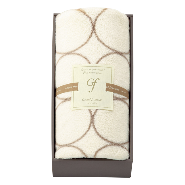 グランフランセ　ヌーベル　ひざ掛け1枚　No.30　（アイボリー）　割引き商品