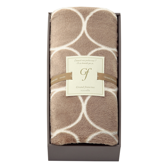 グランフランセ　ヌーベル　ひざ掛け1枚　No.30　（グレージュ）　割引き商品