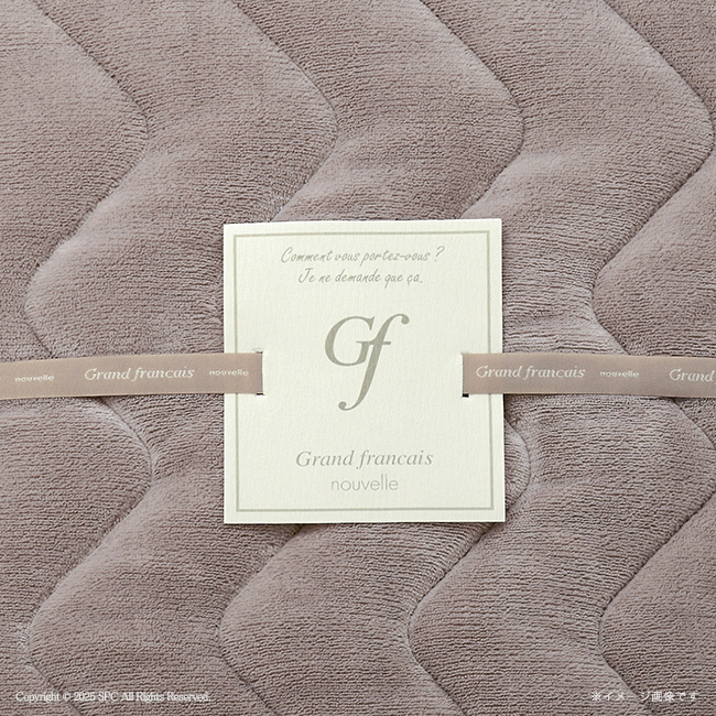 グランフランセヌーベル　ソフトタッチ敷パッド　No.50　（バイオレットグレー）　割引き商品