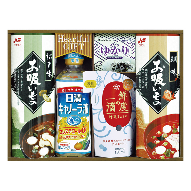 日清キャノーラ油&鮮度の一滴しょうゆ詰合せ No.25