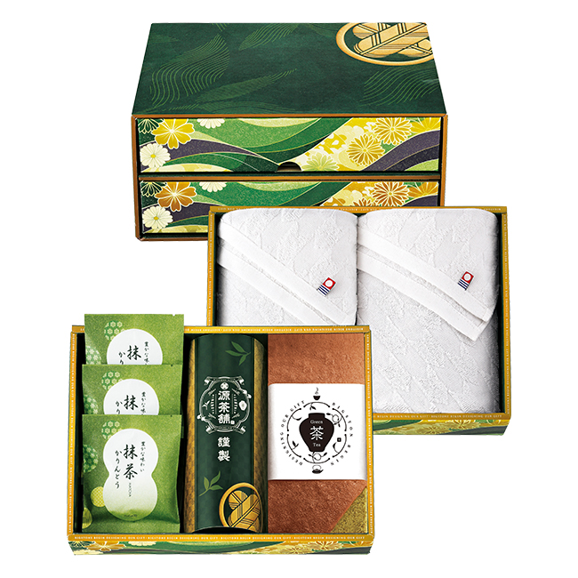 源茶舗select　宝乃菓　茶露の極み二段箱　C　No.80｜特選ギフト｜