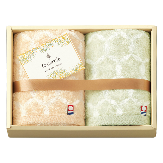 【送料無料】 le　cercle　フェイスタオル2P　No.24