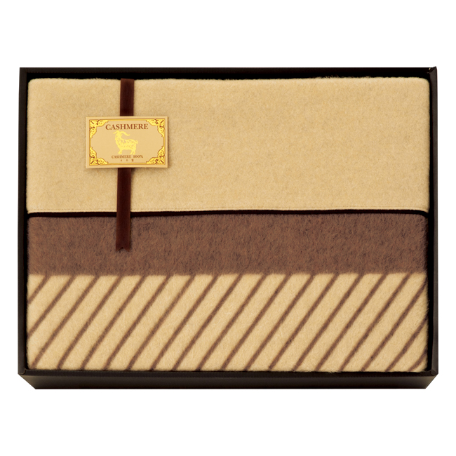 【送料無料】 カシミヤ毛布（毛羽部分）　No.500