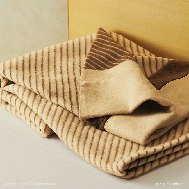 【送料無料】 カシミヤ毛布（毛羽部分）　No.500