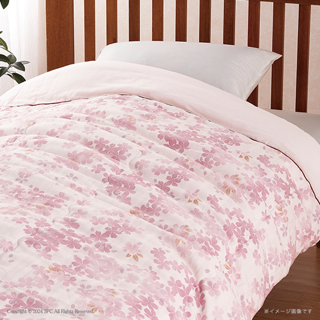 【送料無料】 和の色彩　三河木綿　ダブルガーゼ肌布団　No.100 （ピンク）