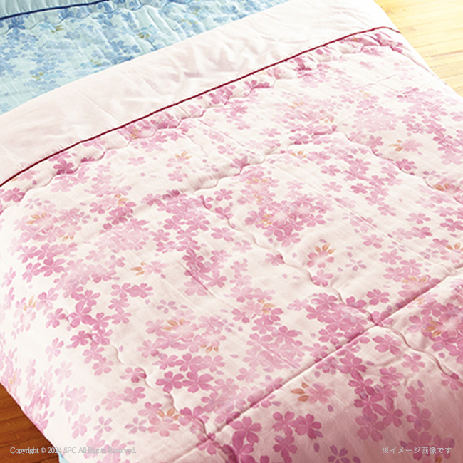 【送料無料】 和の色彩　三河木綿　ダブルガーゼ肌布団　No.100 （ピンク）