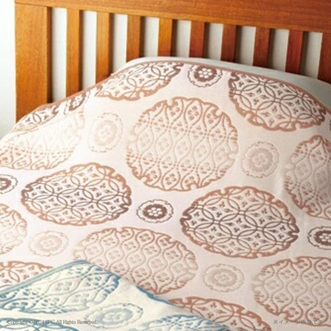 【送料無料】 極選魔法の糸×オーガニック　プレミアム四重織ガーゼ毛布　No.100 （ベージュ）