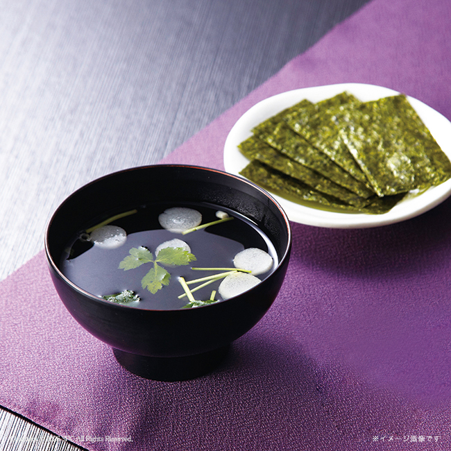 【送料無料】 有明のり・永谷園松茸風味お吸い物詰合せ　No.30