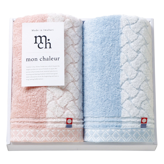 【送料無料】 mon chaleur フェイスタオル2P No.25