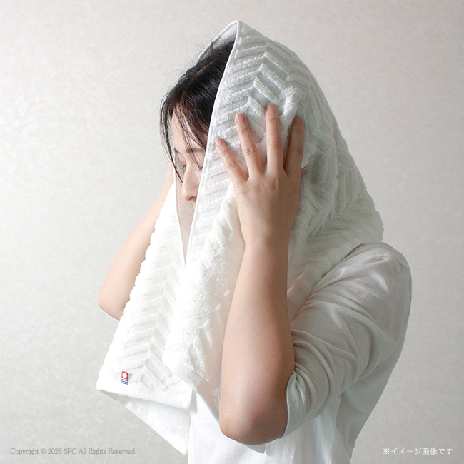 超無撚糸　今治　バスタオル半分時代　No.20　（ホワイト）　割引き商品