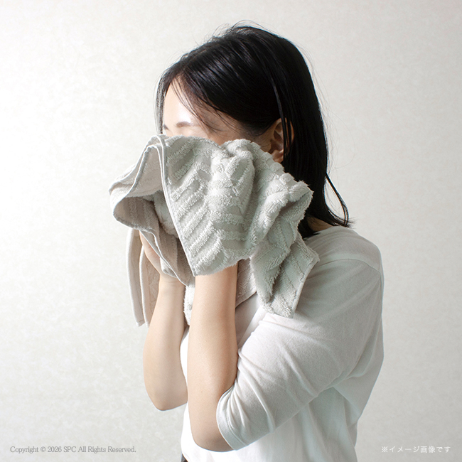 超無撚糸　今治　バスタオル半分時代　No.20　（ホワイト）　割引き商品