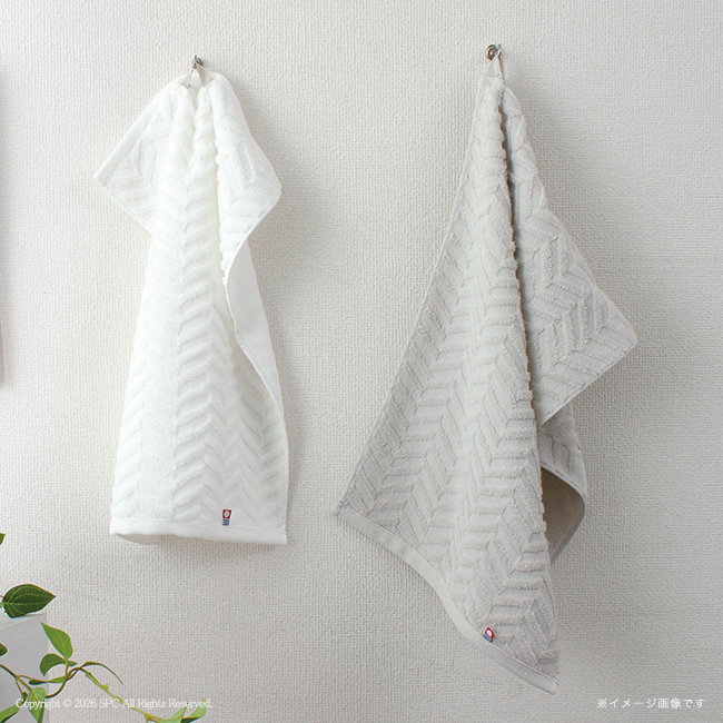 超無撚糸　今治　バスタオル半分時代2P・フェイスタオルセット　No.50　割引き商品