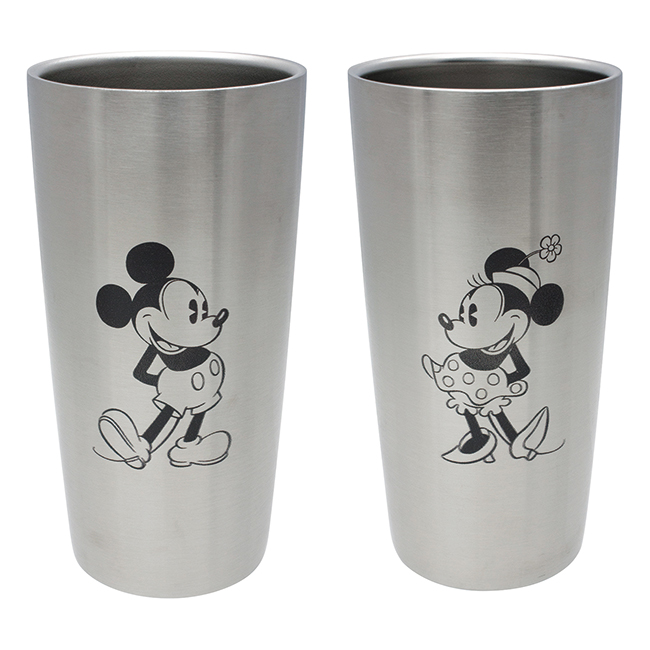 ディズニー　WD　ステンレス真空タンブラーセットS2（ミッキー＆ミニー）　440ml　No.35