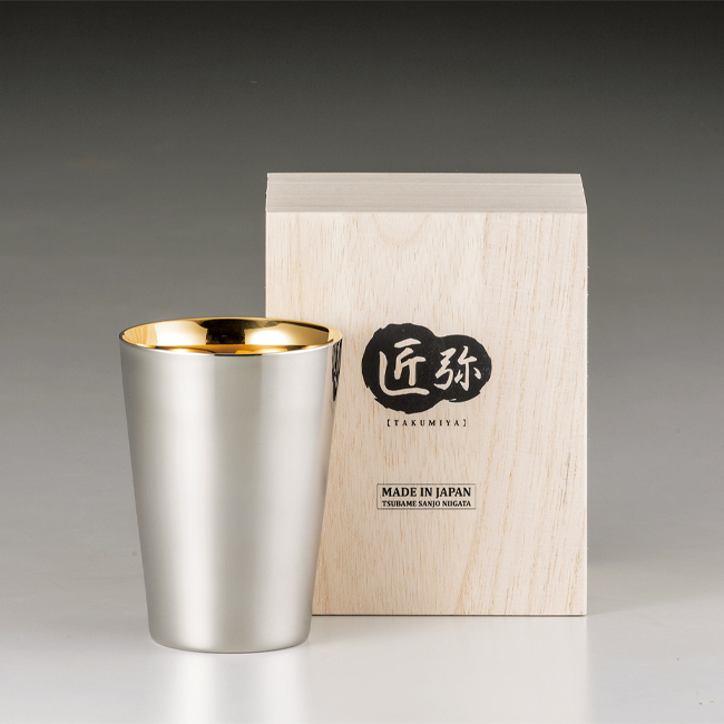 匠弥 ステンレスタンブラー270ml(内面金メッキ) No.100