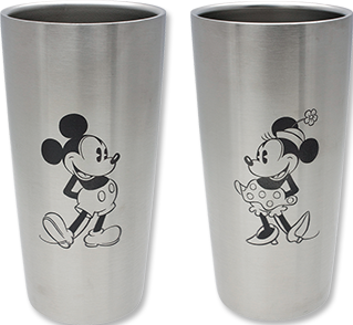 ディズニー　WD　ステンレス真空タンブラーセットS2（ミッキー＆ミニー）　440ml